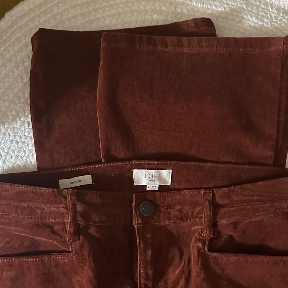 LOFT Rust Boot Cut Pants - Picture 4 of 4